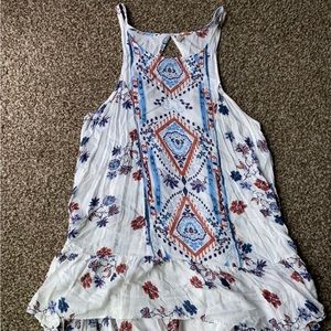 Free People Sleevless Flowy Tank Top Tunic White Size XS